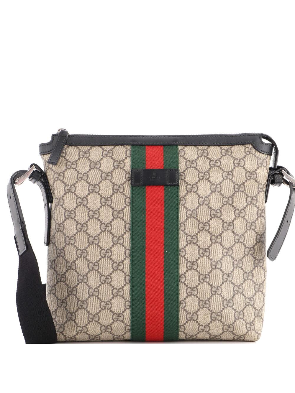 Gucci Web Messenger Bag Gg Coated #323472G90B